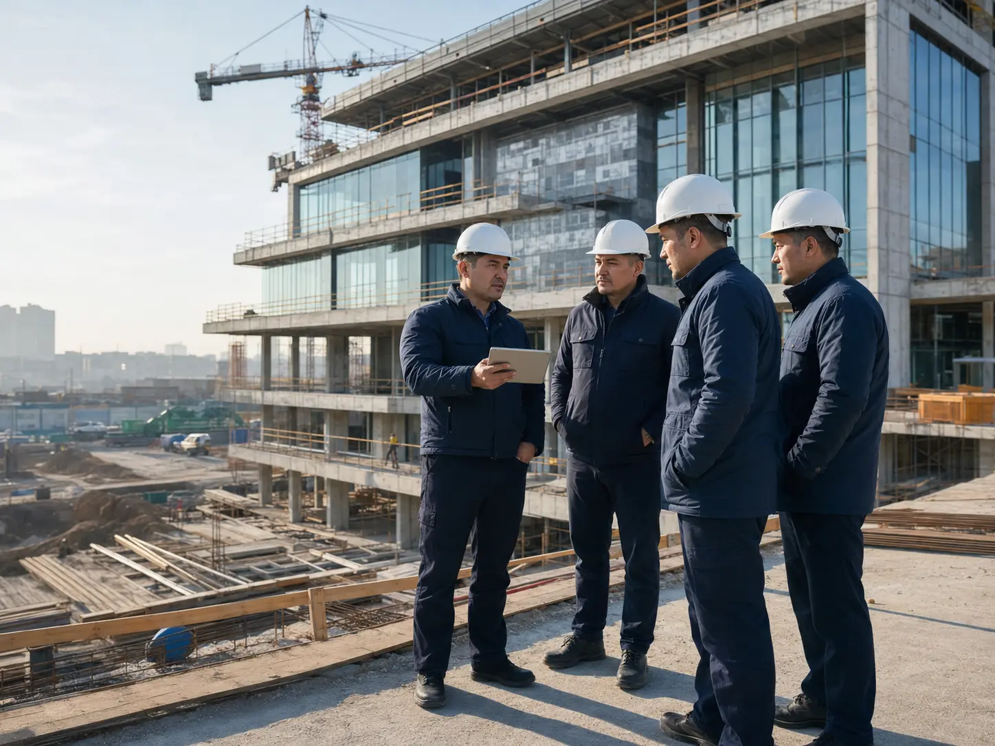 Команда AFKO INVEST на строительной площадке